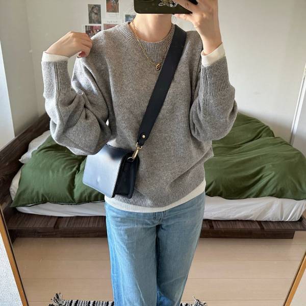 今季は『グレー』が「イイ感じ」♡【ユニクロ】お店へ「お急ぎなされ〜〜」！！“優秀ニット”紹介