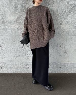 「あざとさがたまらん♡」【最旬ニット】シルエット感が可愛い！「だぼっとニット」