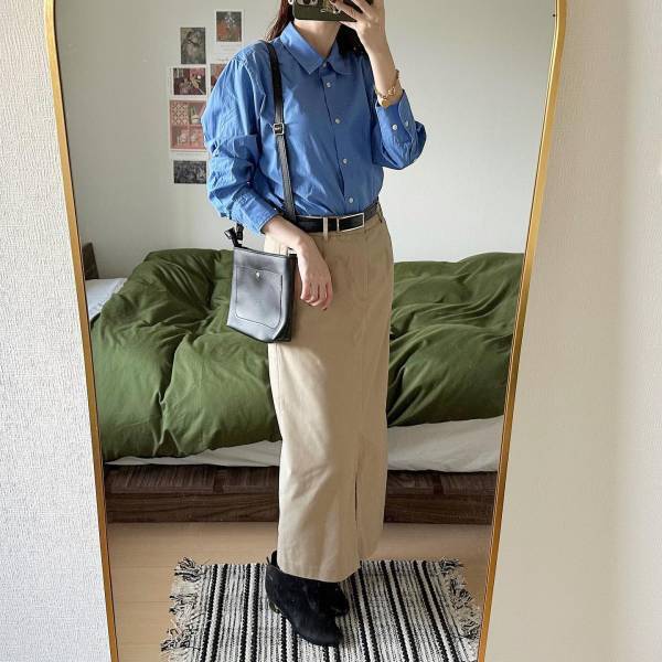 心の底から「買ってよかったなあ」…♡【ユニクロ】着るだけで「おしゃれ」“ブルーシャツ”紹介