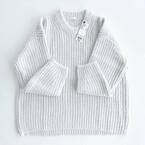 ざっくり編みが可愛い♡【GU】『大きめ』サイズで華奢見え！「売れ筋ニット」