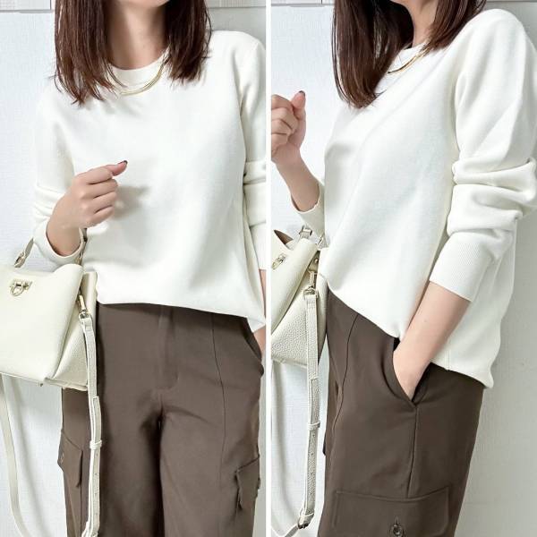 ＜コレは買い！＞「ニットとスウェットの間」って何！？【ユニクロ】「ホワイト」が可愛い“トップス”紹介