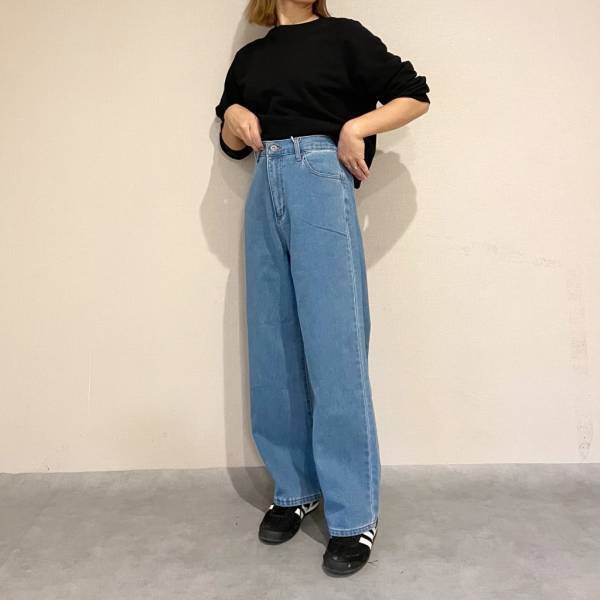 「ありそうでなかった」し「待ち望んでいた」！！【しまむら】「裏起毛」が嬉しい“ワイドデニム”