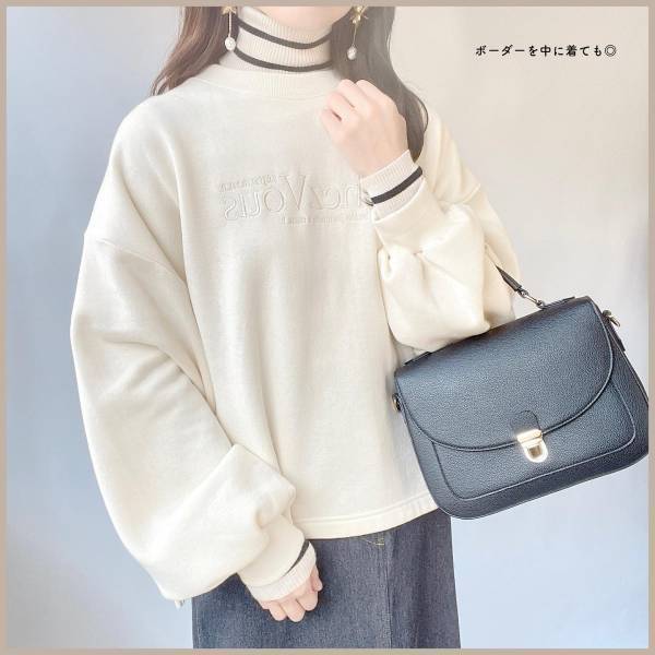 「最高すぎませんか」♡♡「この冬ヘビロテ」！【しまむら】「可愛さ」たっぷり“ロゴトップス”紹介