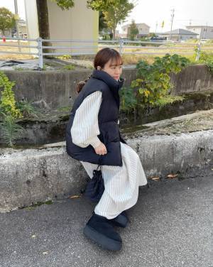 今季大活躍間違いなし!!【GU】軽いのに暖かい♡「ダウンベスト」