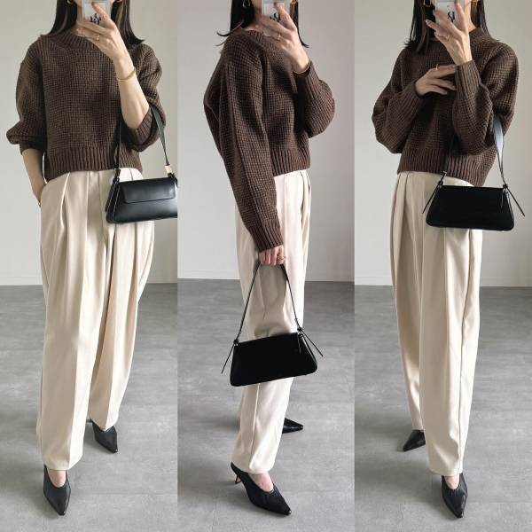 「ニュアンス」が「かわいい」♡【GU新作】”メランジセーター”は「めちゃくちゃいい！」