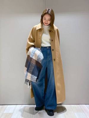 今買い足すなら“茶系”！【冬アウター】コーデが甘めに決まる♡「ベージュアウター」