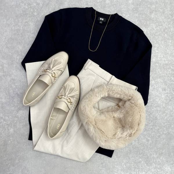 変幻自在の着回し力！！【UNIQLO】の”ホワイトボトムス”は「冬」に穿きたくなる♡