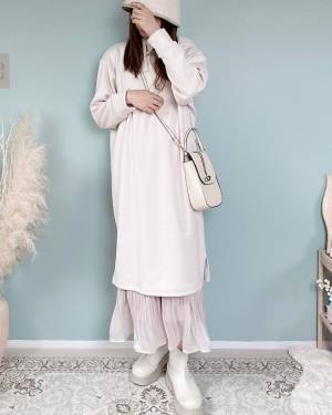 待って、この可愛さ別格♡【しまむら】淡色好きさん注目！「ガーリーワンピ」