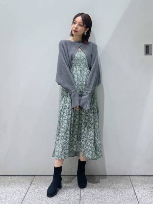 こりゃ可愛い！【最旬ワンピ】甘めコーデに仕上がる♡ 「秋冬キャミワンピ」