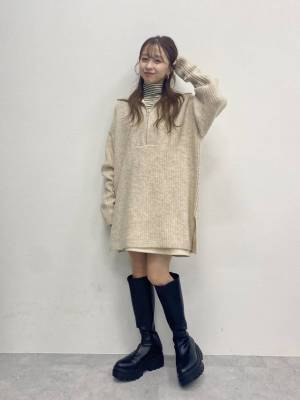スウェットもニットも！ 実はコーデの幅広がる♡【人気ハーフジップトップス】