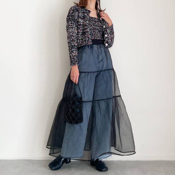コレさえあれば、毎日「着回し」できちゃう！？【LOWRYS　FARM】“オーガンジースカート”コーデ3選