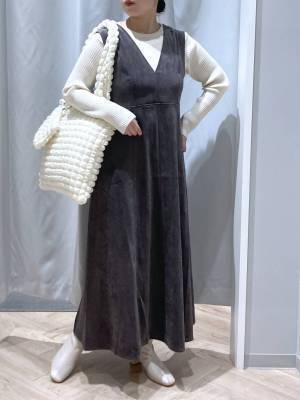 秋冬素材キターー！！【グローバルワーク】ヘビロテ確定♡「万能ジャンスカ」