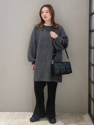 冬は『グレー』で大人っぽ！ キレイも可愛いも叶える【ニットワンピ】に注目♡