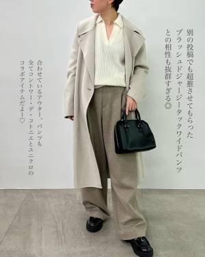 《着痩せが半端ない！》【ユニクロ】「コスパ良すぎ」「カラーにきゅん」”華奢見えニット”は冬こそ欲しいっ