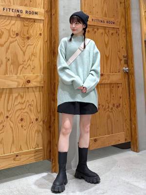 絶妙カラーが可愛い♡【グローバルワーク】冬モテ間違いなし！「淡色ニット」