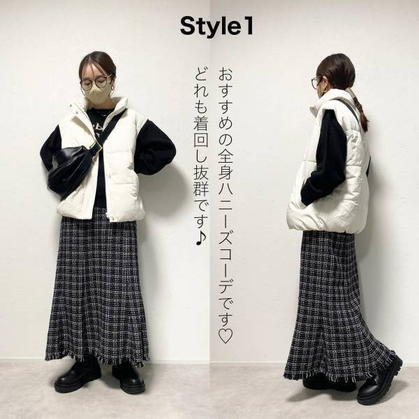 「どれも着回し抜群」で超使えるーっ！【ハニーズ】「めちゃくちゃ可愛い」”冬の全身コーデ”特集