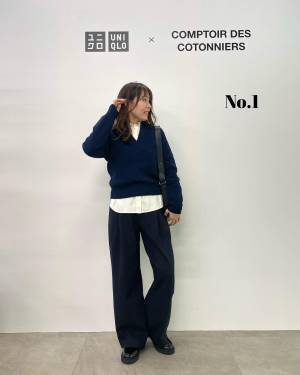 値下げってマジぃ！？【ユニクロ】着回し力、抜群♡「ポロセーター」