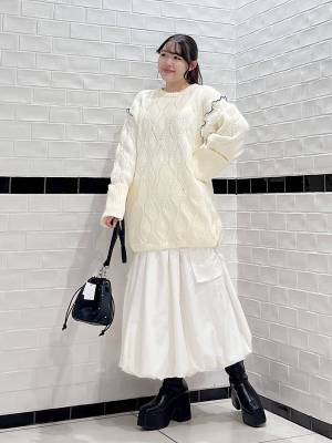 冬は『この色』に限ります（泣）【PAGEBOY】迷ったらコレ！「白ニット」