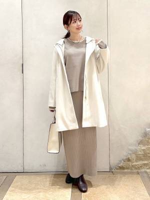 やっぱ『白』が最強説♡【グローバルワーク】あったかくて可愛い♡「冬アウター」