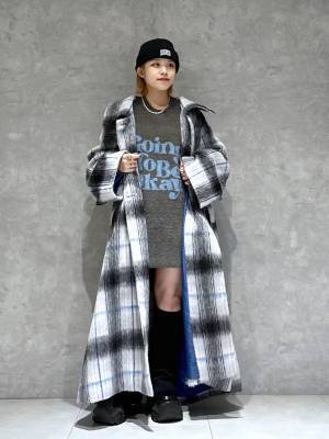 秋冬の即戦力だぁーーッ！！【PAGEBOY】大胆チェックが可愛い♡「ボリュームコート」