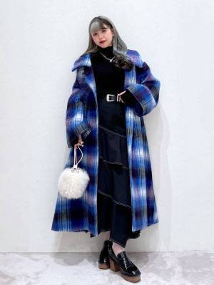 秋冬の即戦力だぁーーッ！！【PAGEBOY】大胆チェックが可愛い♡「ボリュームコート」