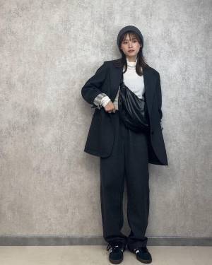 あったかコーデにはこれ！【ユニクロ】防寒ばっちり！「ジャージーパンツ」