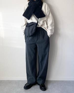 ゆるっと可愛い♡【GU】厚手で寒さ対策も◎「スウェットコーデ」