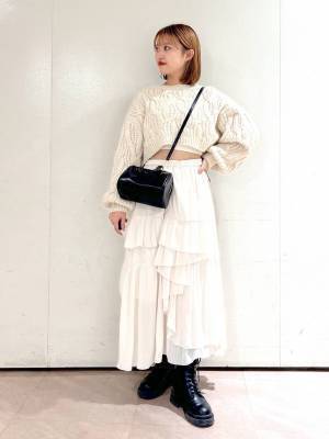 速攻マネしたい！ 着膨れなし♡【白ニット】の正解って？