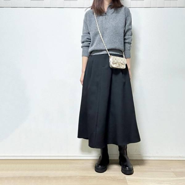 即マネしたい♡【ユニクロ】レイヤードが今っぽ！「ハーフジップトップス」コーデ術