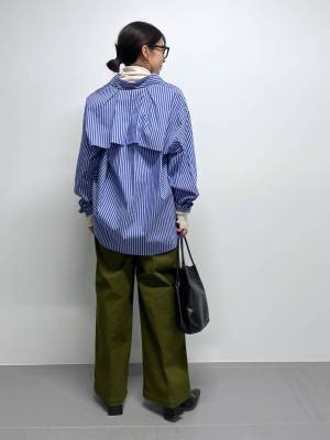 『青ストライプ』を主役に♡こなれ感でる【今っぽシャツ】に注目！