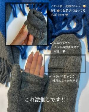 「激推しです！！」「期待以上で超暖かい」【しまむら・ユニクロ】この季節マストな“モコモコ手袋”紹介