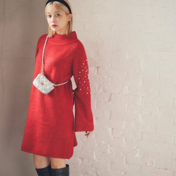 冬だってミニが着たい♡ ロングブーツ ×【ミニワンピ】で最強モテコーデ♡