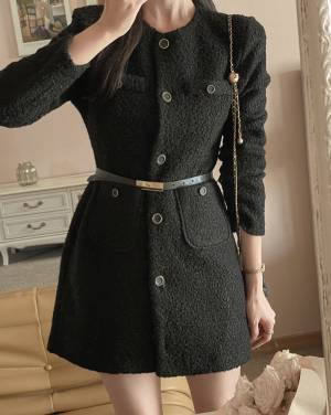 冬だってミニが着たい♡ ロングブーツ ×【ミニワンピ】で最強モテコーデ♡