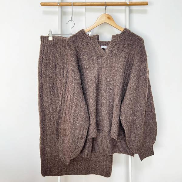 彼モテ、間違いなし！？【しまむら】ニット素材で可愛い♡「ワンピ & セットアップ」