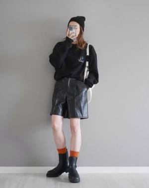 こなれ感ダダ漏れ♡「レザーボトム」で圧倒的おしゃれコーデ♡