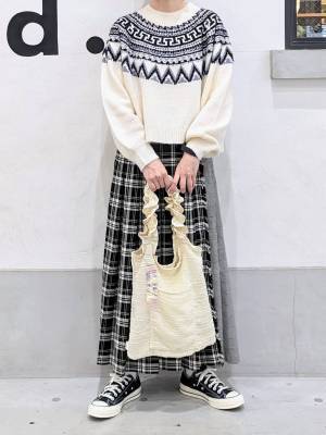 ニット買い足すならコレ！！【niko and…】一点投入で季節感UP♡「ノルディック柄ニット」