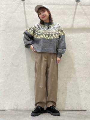 ニット買い足すならコレ！！【niko and…】一点投入で季節感UP♡「ノルディック柄ニット」