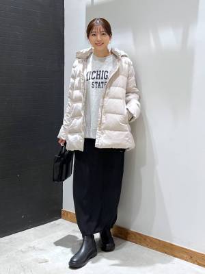 『冬の着膨れ』→これで大丈夫！【グローバルワーク】スタイルアップが狙える！「優秀ダウン」