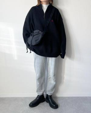 一周回って『黒』でしょ！！【ユニクロ】高見え力、バッチリ♡「黒バッグ」