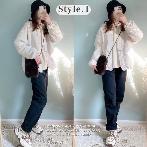 バズる予感ぷんぷんだわ♡【しまむら】さりげない花柄にキュン！「中綿コート」