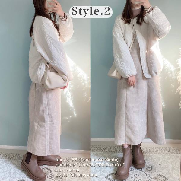 バズる予感ぷんぷんだわ♡【しまむら】さりげない花柄にキュン！「中綿コート」