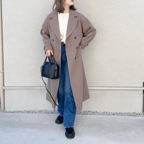 《1着あれば大活躍！》シーンを選ばずに使える！【ロングコート】が上品♡