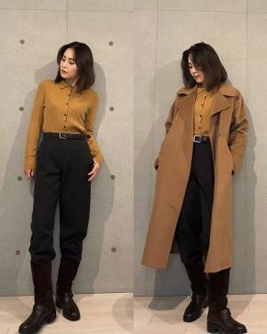 あの！タックワイドの冬版【ユニクロ】ヒートテックタックテーパードで冬の着まわしコーデまとめ☆