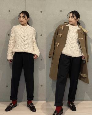 あの！タックワイドの冬版【ユニクロ】ヒートテックタックテーパードで冬の着まわしコーデまとめ☆