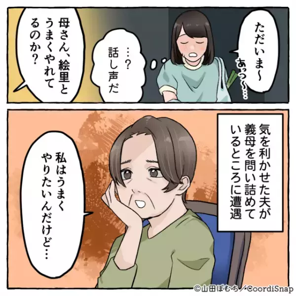私「夕食なににします？」義母「…」完全無視を決め込む義母が…⇒夫に”驚愕の愚痴”を吐いていた…！