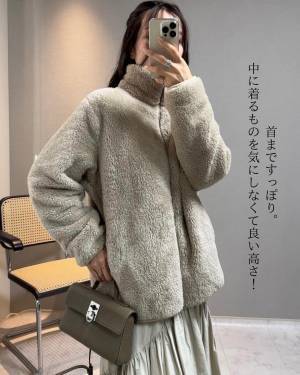 ＜今年も着まくり♡＞「最高」で「お気に入り」！【ユニクロ】「かなり使える」“ふわふわアウター”紹介