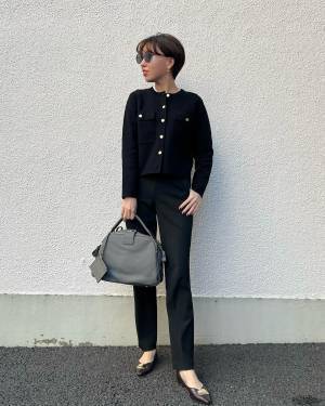 もう「6〜7本持ってる」！！「シルエット綺麗♡」【ユニクロ】『愛用している』“ブラックボトムス”着回しコーデ