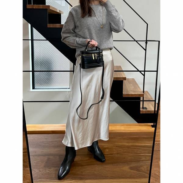 【ユニクロ】【GU】「買ってよかった！」「着回し力抜群！」ニット×スカートの”シンプル”コーデ4選♡