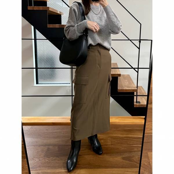 【ユニクロ】【GU】「買ってよかった！」「着回し力抜群！」ニット×スカートの”シンプル”コーデ4選♡