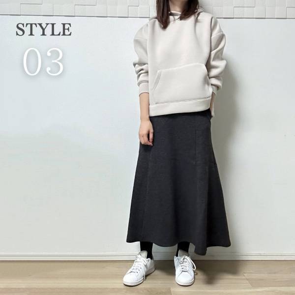 モテオーラ爆誕ッ♡【GU】プチプラなのに激かわって最高！！「美人見えスカート」